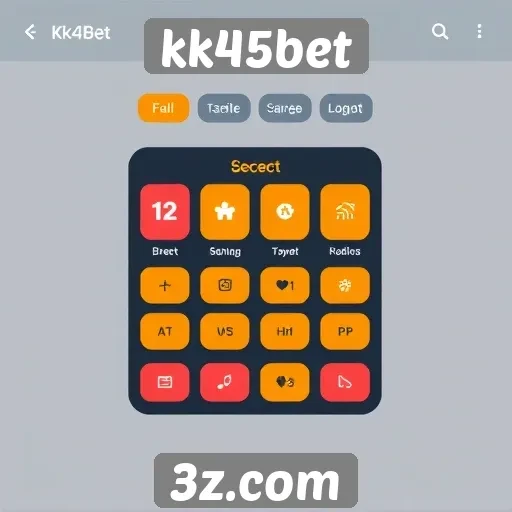 Interface do usuário do kk45bet é intuitiva e moderna